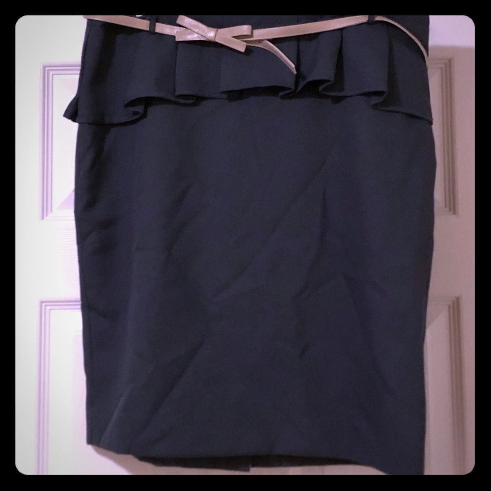 Limited Gray Blue Pencil Skirt